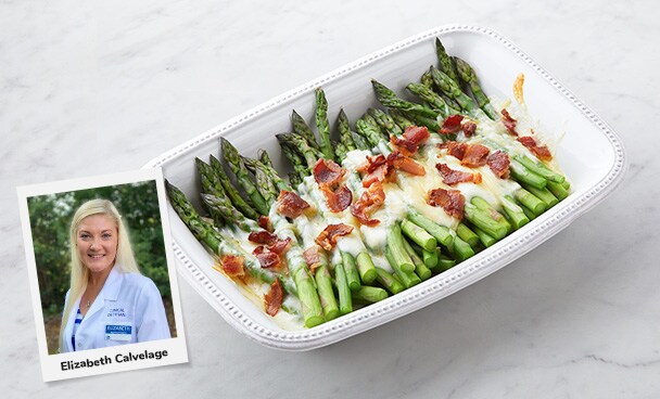 Cheesy Asparagus Casserole Recipe Image