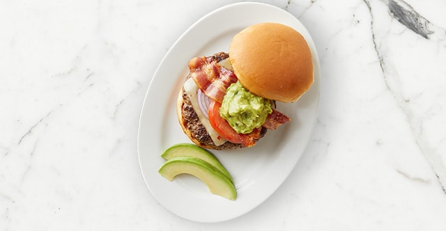 Bacon, Guacamole, and Jack Burgers