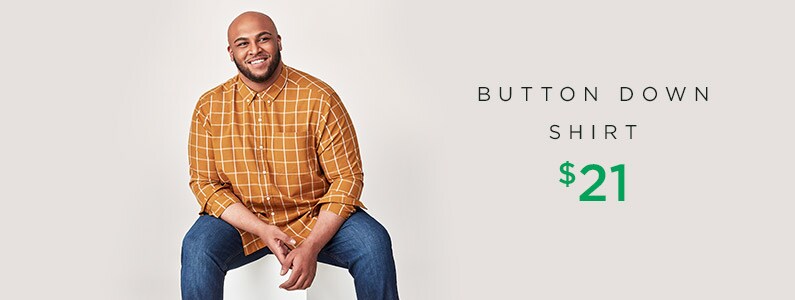 button down shirt extended sizes