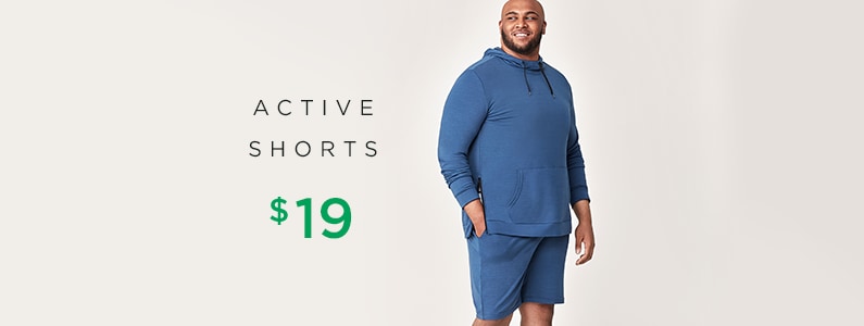 active shorts extended sizes