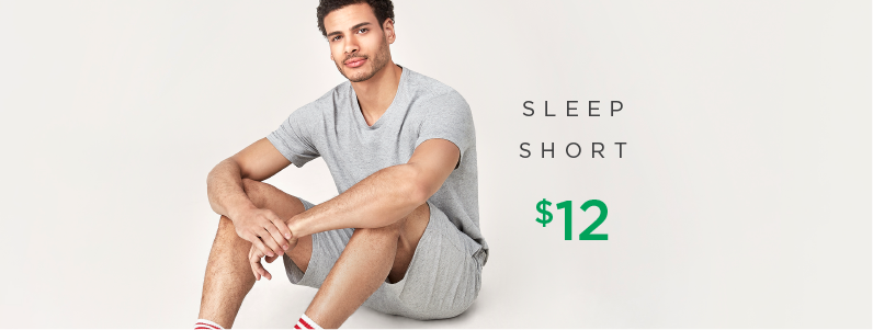man in sleep short