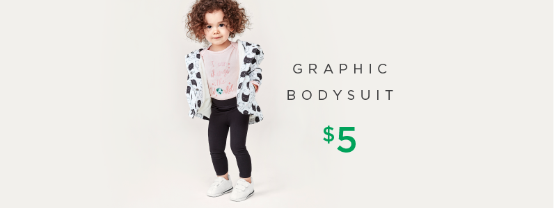 toddler in graphic bodysuit