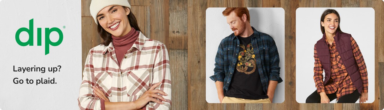 Dip® Layering up? Go to plaid.