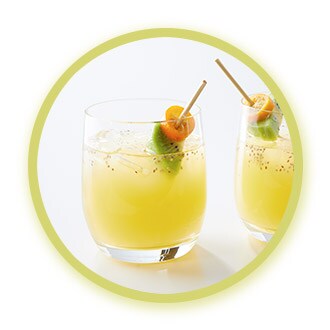 Tangerine Kiwi Chia Fresca