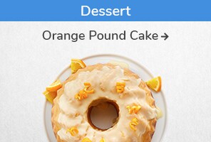 Dessert recipe. Orange Pound Cake