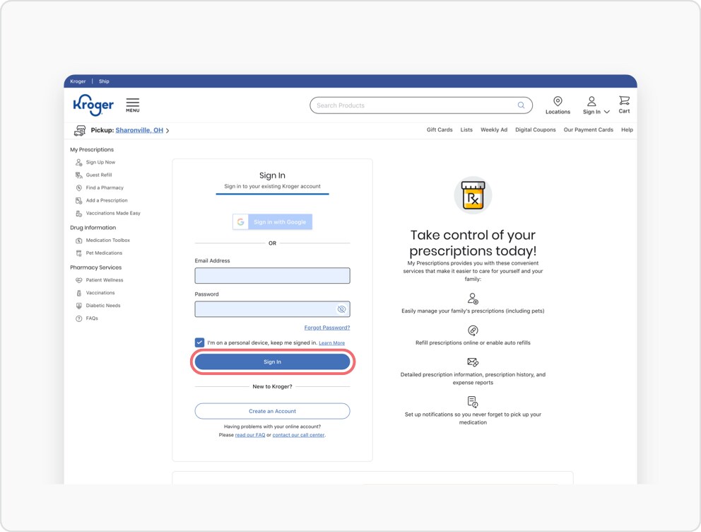Step 1 – How to Pay for Prescriptions