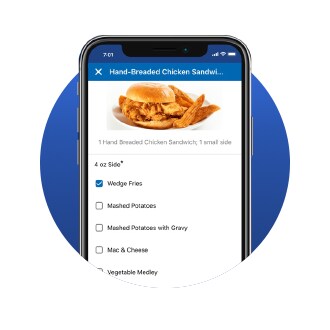 Order on your mobile phone