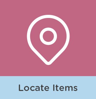 locate items