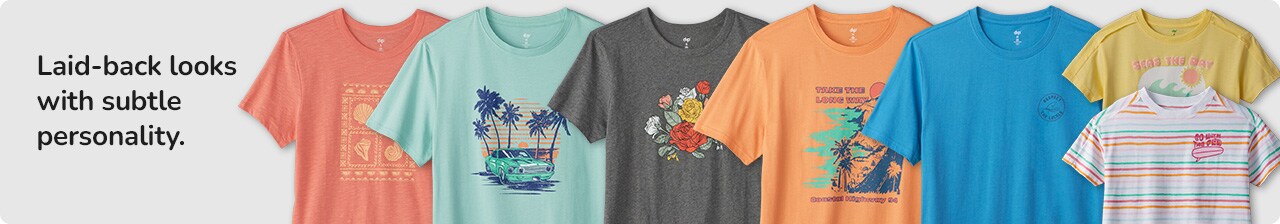 Laid-back looks with subtle personality.